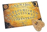 Hölzernes Ouija board Brett. Hexenbrett mit detaillierten anweisungen Brettspiel