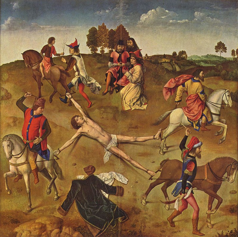 Dierick Bouts: Martyrium des Heiligen Hippolyt, 1470–1475