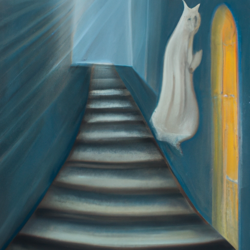 Entschwebt – Ein Gespenst auf der Treppe