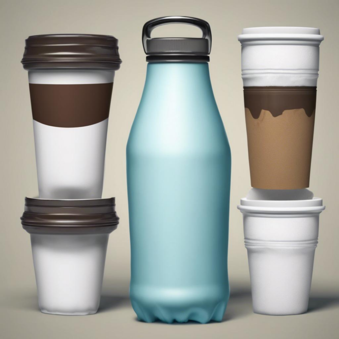 Die Wasserflasche mit Trinkbecher und Kaffeefilter: Dein perfekter Begleiter für Unterwegs!